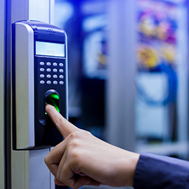 Commercially installed biometric access control