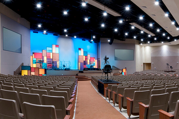Audio Visual Setup in a Church